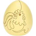 uovo decorativo in ceramica incanto di pasqua giallo
