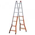 peppina a0050 2x9 gradini 4. 32 m scala in acciaio telescopica altezza stimata operativa 5. 32 m