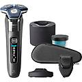 s7887/58 rasoio elettrico con trimmer ricaricabile wet & dry bluetooth 3 testine colore cromo