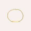 bracciale con targhetta holy oro giallo collezione holy oro giallo
