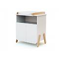 comò bianco e faggio 79x66x94. 5 pirate