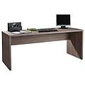 composad scrivania larga e moderna per ufficio colore rovere tartufo cm 178x69x75 serie disegno