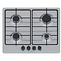 BOSCH piano cottura gas 4 zone serie 4 pgp6b5k85 inox (60cm)
