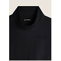felpa donna comfort fit con collo alto e maniche fantasia floreale black-allover leaves black donna