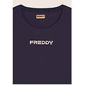 t-shirt tecnica con spacchi laterali e fit regolare brown donna large