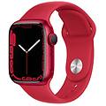 watch series 7 gps 41mm (product)red cassa in alluminio con sport band (product)red