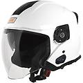 casco moto jet palio 2. 0 con bluetooth visiera lunga taglia s
