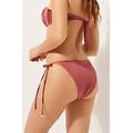 slip lacci costume shiny satin donna rosa scuro l