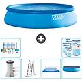 - piscina fuori terra in giro 457x457x107 cm blu include accessori coordinati cb41