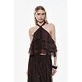 top a strati con collo allacciato