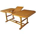 bricobravo tavolo in legno acacia allungabile 150/200 x 90 cm