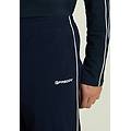 pantaloni sportivi in nylon stretch con cucitura a contrasto dark sapphire-white uomo xx large