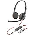 Hp Poly Cuffie Blackwire 3225 Stereo Usb C Spinotto Da 3 5mm Adattatore Usb C A