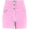 shorts push up wr. up in gabardine vita alta e taglio vivo pink cosmos donna extra small