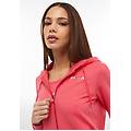 felpa da donna leggera con chiusura zip e cappuccio rouge red donna small