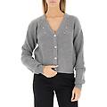 cardigan con strass