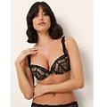 push up con ferretto con pizzo amelie / nero / 2 nero