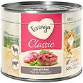 18 + 6 gratis! 6 x 200 g classic meat agnello & manzo con piselli e crescione