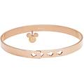 bangle lady message acciaio rosato disney e cristalli collezione lady message rosa