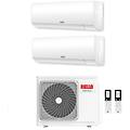 climatizzatore condizionatore inverter dual split aaria multi plus i 12000+12000 btu r-32 con aaria