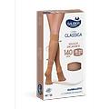 sauber linea classica gambaletto 140 den maglia microrete colore beige taglia 2
