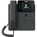 telefono ip gigabit 12 linee lcd vivavoce poe montaggio a parete nero