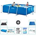 - piscina fuori terra rettangolo 300x200x75 cm blu include accessori coordinati a220