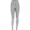 pantaloni push up wr. up superskinny vita alta cotone organico grigio mélange donna small