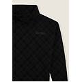 felpa comfort fit fantasia all-over con fondo sovrapposto black-phantom check allover donna medium