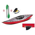canoa gonfiabile swing 1 rosso con pinna 043910-r (5c/11c) + pagaia touring-2 div. in 2 parti +