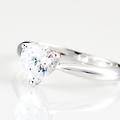 anello silver elegance argento rodiato cubic zirconia collezione silver elegance misura 54 bianco