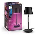 hue white and color ambiance go lampada smart da tavolo ricaricabile nera wireless (929003128501)