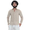 camicia casual beige