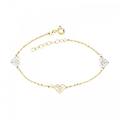 bracciale da bimba oro giallo e bianco 803321724517