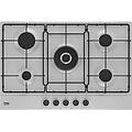 hiaw75223sxe piano a gas con practiclean 4 bruciatori + 1 wok 75 cm
