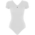 body a maniche corte in jersey stretch white donna extra small