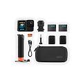action camera hero13 black + accessori the handler 2 batterie enduro supporti adesivi curvi sandisk