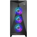 MSI mpg gungnir 300r airflow mid-tower pc case e atx 4 ventole argb da 120mm con controller hub supporto
