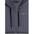 felpa cappuccio e zip da donna con fondo in velluto turbulence donna extra large