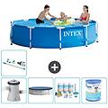 - piscina fuori terra in giro 305x76 cm blu include accessori coordinati a1635