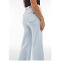 jeans culotte lunghezza cropped fondo taglio a vivo jeanssuperbianco-cucituregial donna small