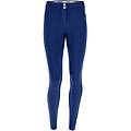 pantaloni push up wr. up vita alta in cotone organico navy peony donna large