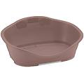 record - cuccetta ovale in plastica rigida per cani e gatti linea sleeper. 88x62x35 cm