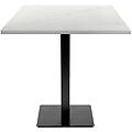 tavolo milan quadrato 70x70x75 cm (lxlxh) piano tavolo bianco struttura nero quadrata