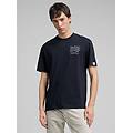 t-shirt in jersey con scritta used