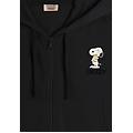 Freddy Felpa Corta Oversize Con Zip E Cappuccio E Stampa Snoopy