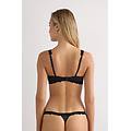 reggiseno super push-up gioia pretty flowers donna nero taglia 2d