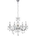 europe lampadario neoclassico houston trasparente 5x e14