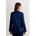 maglia in seta a taglio uomo donna blu taglia xl