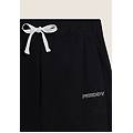 pantaloni sportivi wide leg con lunghezza full nero donna large